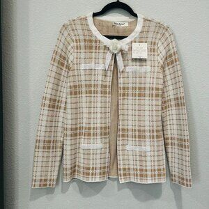 Beauty Women Plaid Cardigan